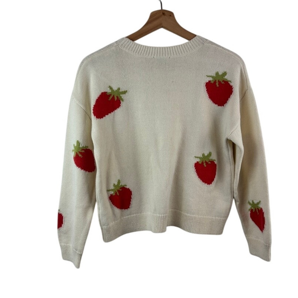 Rails “Perci” Strawberry Sweater XS — Cozy Viral Knit Cutecore - Picture 4 of 9